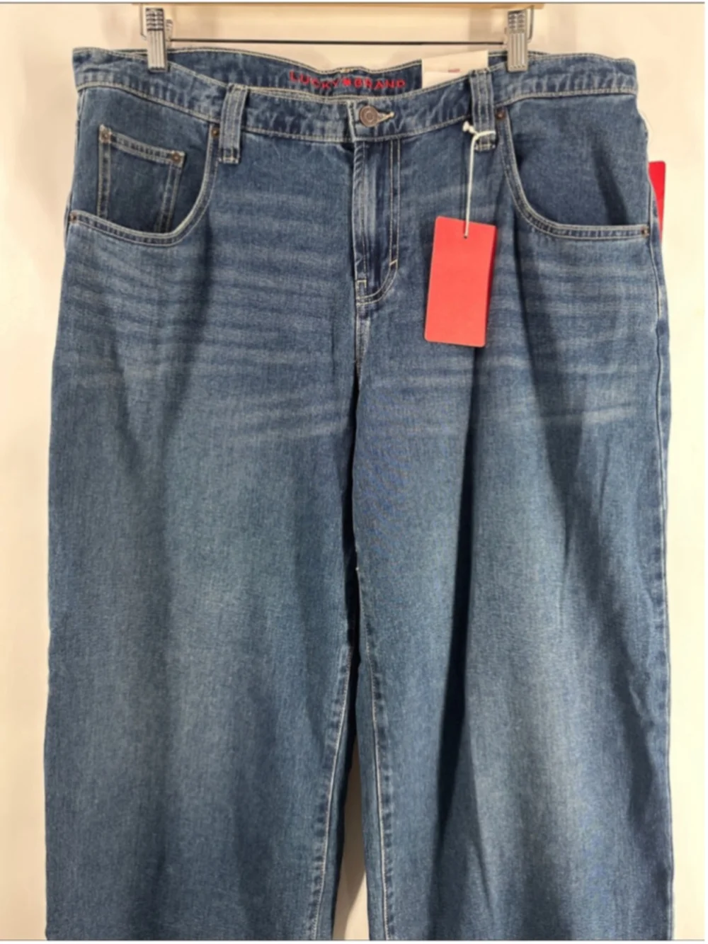 Lucky Brand baggy Jeans loose wide leg comfy trendy curvy sz 16 sz 33 NWT